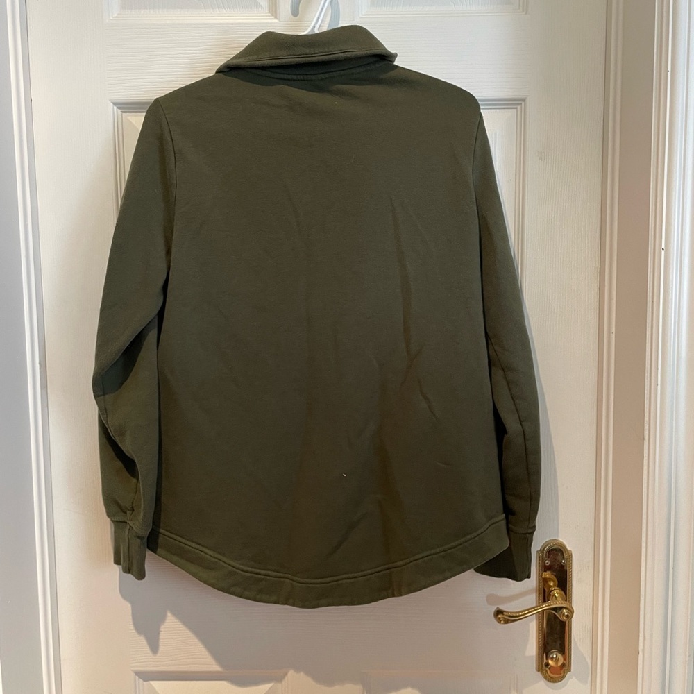 Green zip up sweater - Picture 3 of 3